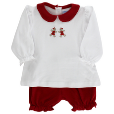 BAILEY BOYS GIRL'S  DANCING GINGERBREADS-BLOOMER SET