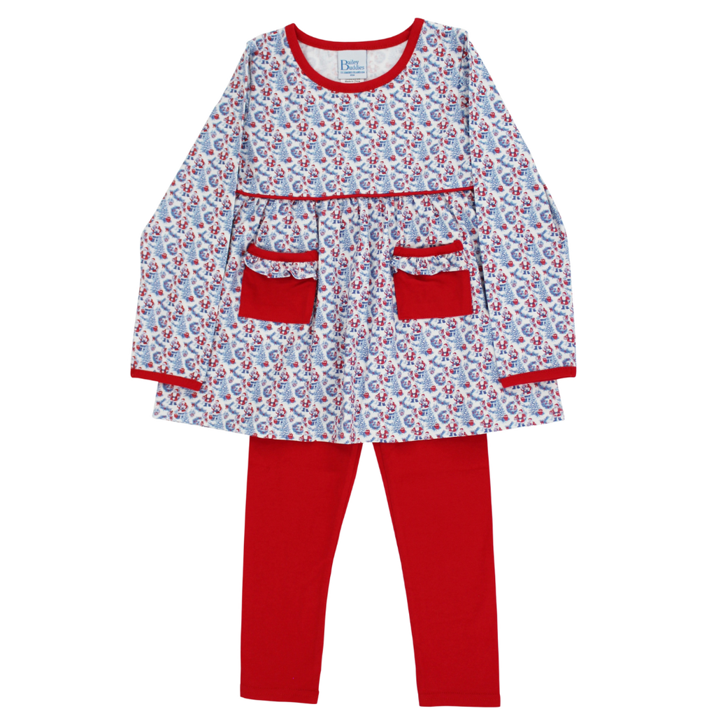 BAILEY BOYS SANTA TOILE-TUNIC PANT SET
