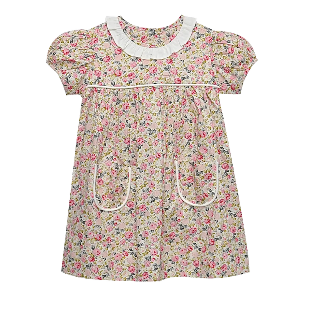 REMEMBER NGUYEN Pink Rose Reagan Dress
