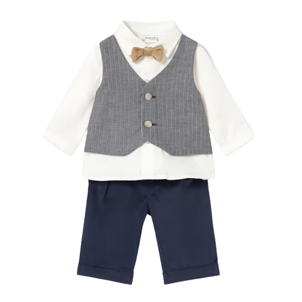 Newborn Boy 3-Piece Set - Navy