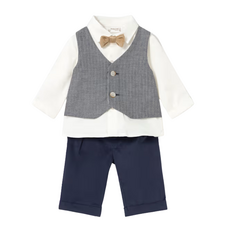 Newborn Boy 3-Piece Set - Navy