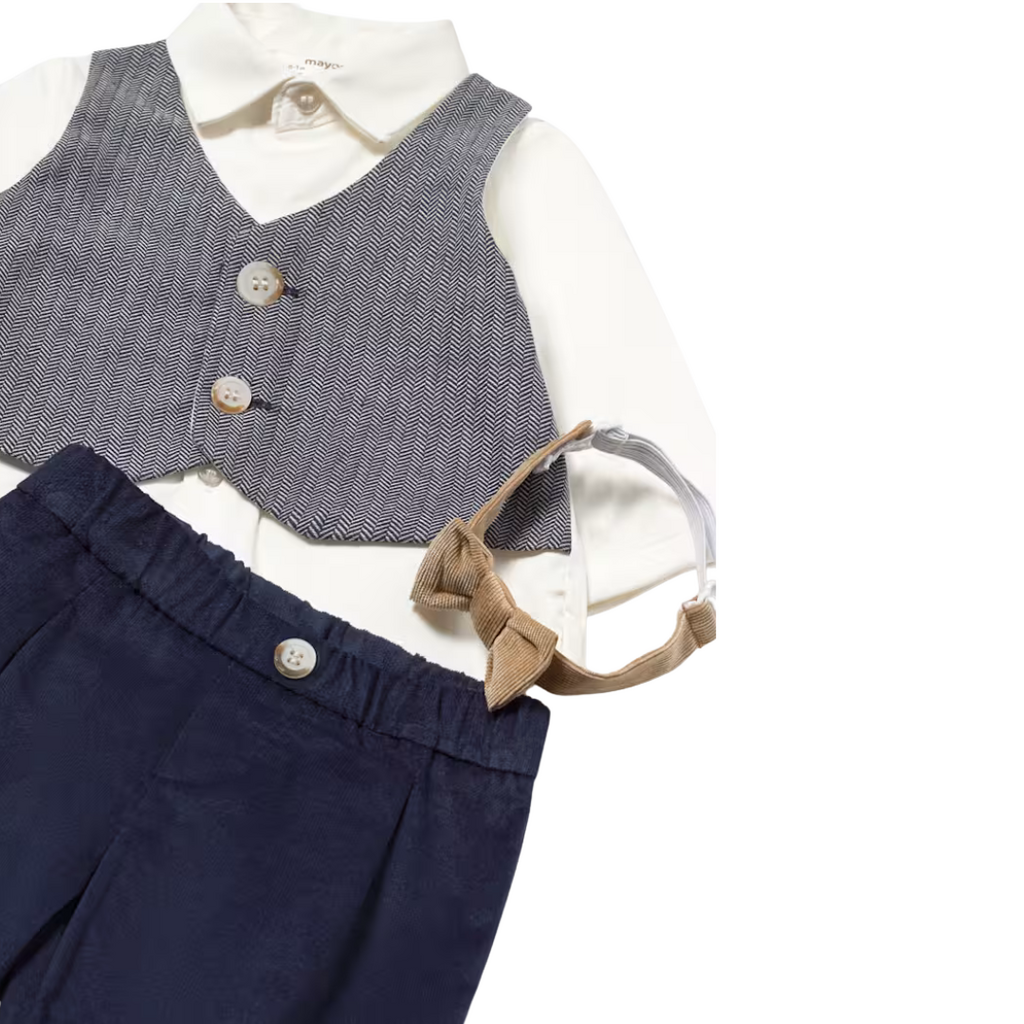 Newborn Boy 3-Piece Set - Navy