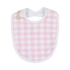 THE BEAUFORT BONNET COMPANY BURP ME BIB - Palm Beach Pink Gingham