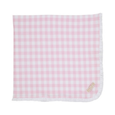 THE BEAUFORT BONNET COMPANY BABY BUGGY BLANKET - Palm Beach Pink Ginghamn
