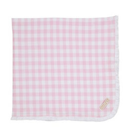 THE BEAUFORT BONNET COMPANY BABY BUGGY BLANKET - Palm Beach Pink Ginghamn