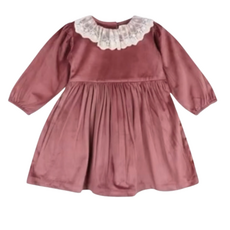 LARILI Withered Rose Velvet Dress