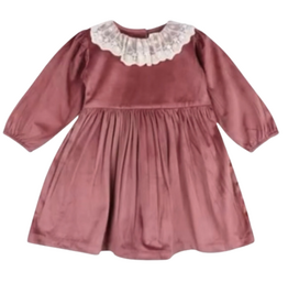 LARILI Withered Rose Velvet Dress