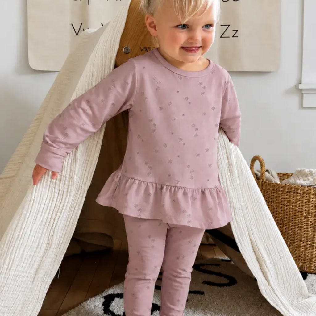GUNAMUNA RUFFLED SWEATSUIT-DAZZLE