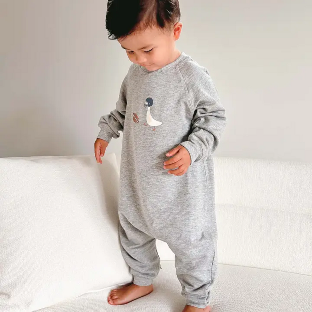 GUNAMUNA FLEECE JUMPSUIT-FOOTBALL GOOSE