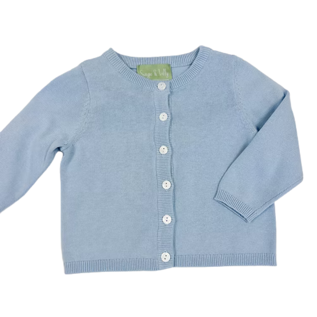 KNIT CARDIGAN Baby Blue