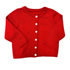 KNIT CARDIGAN Red