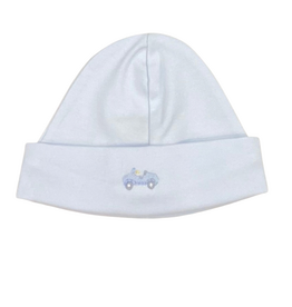 BABY CLUB CHIC Cars Emb Beanie Hat-Lt Blue