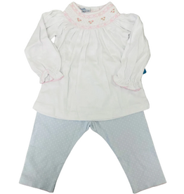 MAGNOLIA BABY Piper's Classics Bishop 2pc Pant Set-Lt Blue