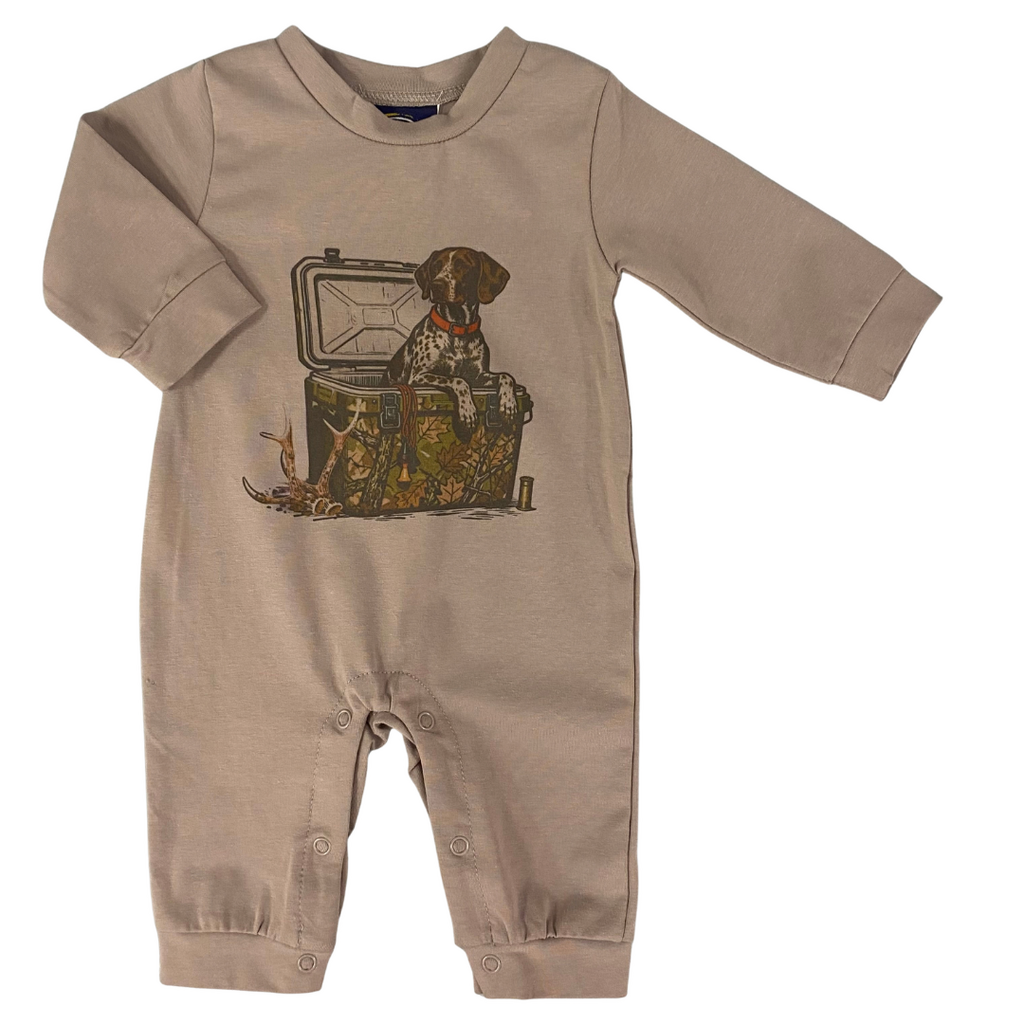 EMMA JEAN KIDS Cooler Pup L/S Boy's Romper
