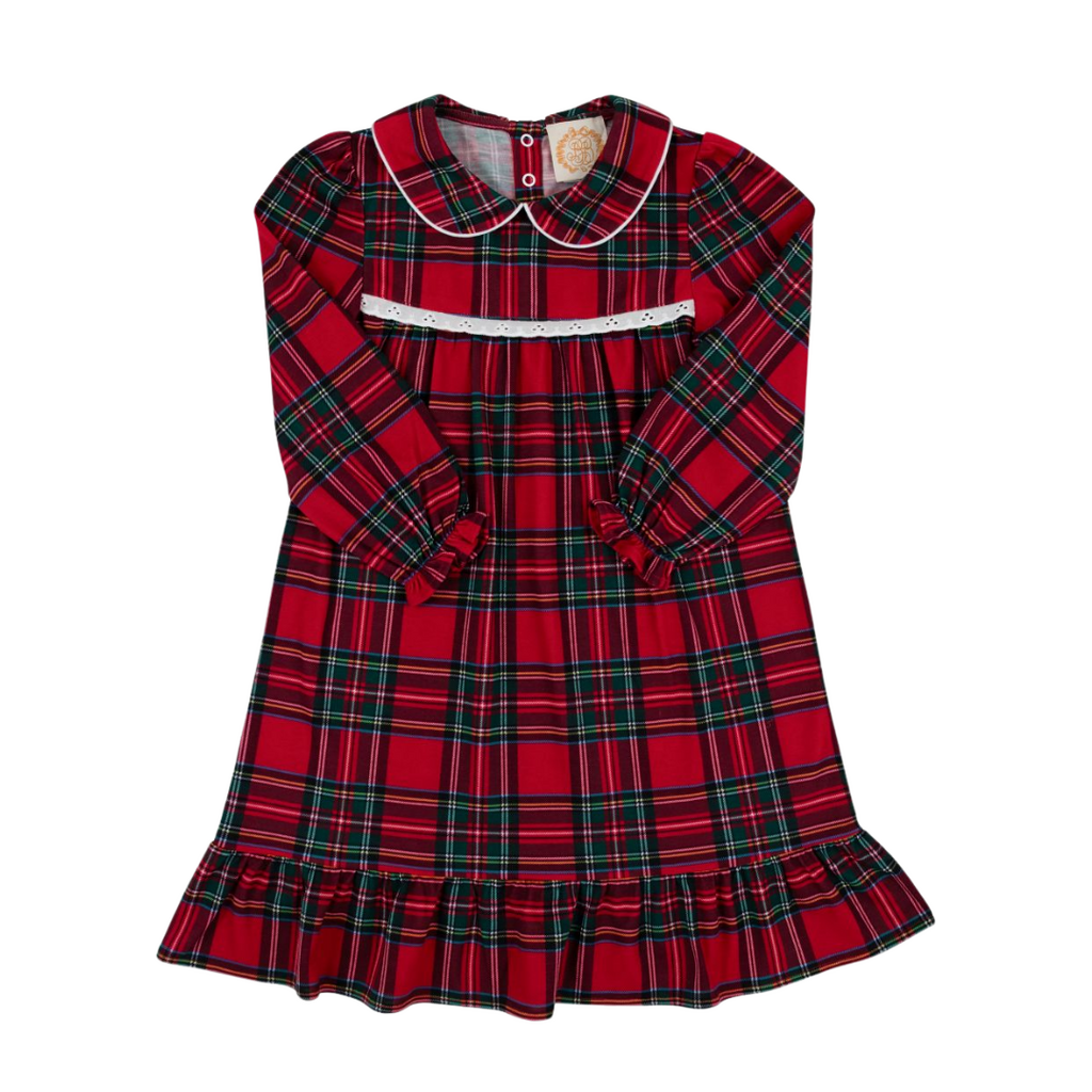 THE BEAUFORT BONNET COMPANY GOLDIE LOCKS GOWN-POLYESTER INTERLOCK Society Prep Plaid