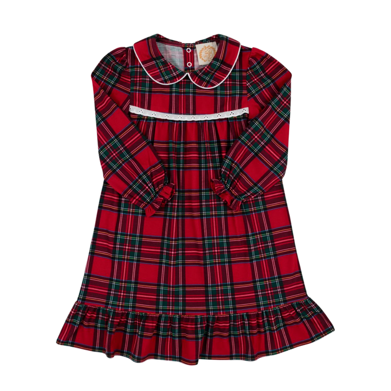 THE BEAUFORT BONNET COMPANY GOLDIE LOCKS GOWN-POLYESTER INTERLOCK Society Prep Plaid