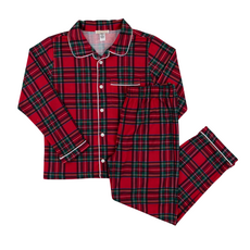 THE BEAUFORT BONNET COMPANY LOCK'S LITTLE SET-POLYESTER INTERLOCK Society Prep Plaid