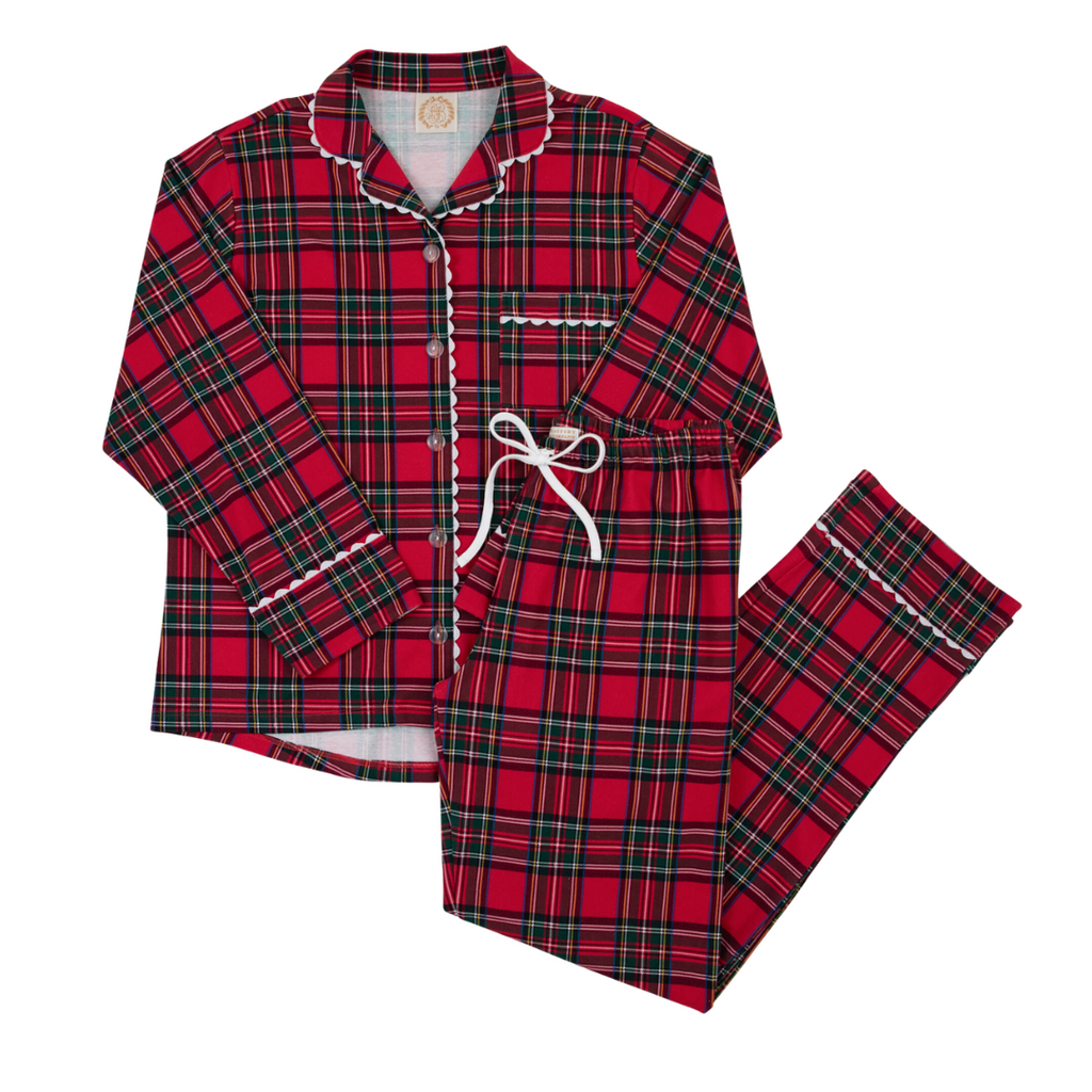 THE BEAUFORT BONNET COMPANY LET ME LOUNGE SET-PIMA COTTON Society Prep Plaid