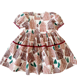 PINK CHICKEN girls eliza dress - gingerbread houses
