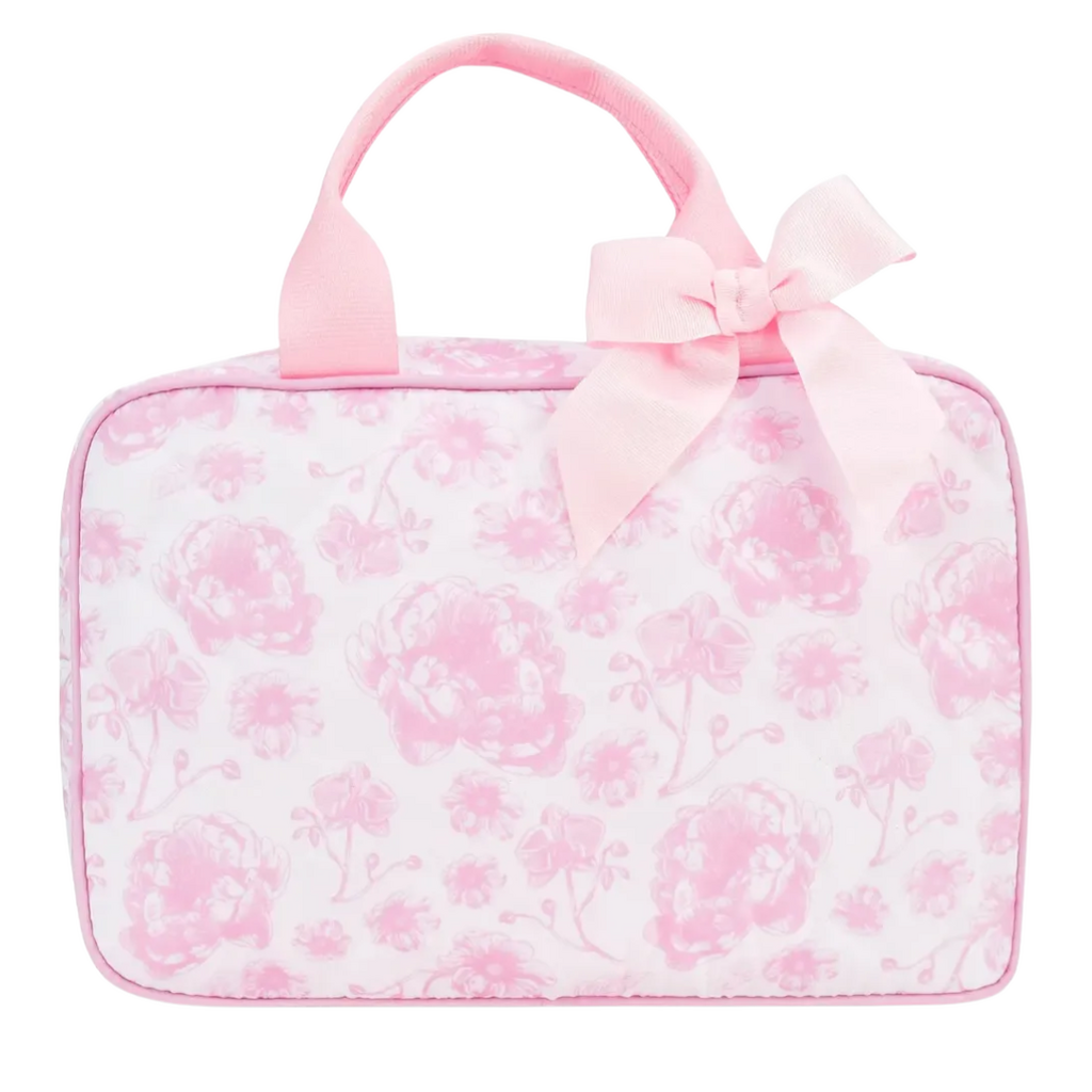 ISCREAM Pretty Pink Toile Large Cosmetic Bag