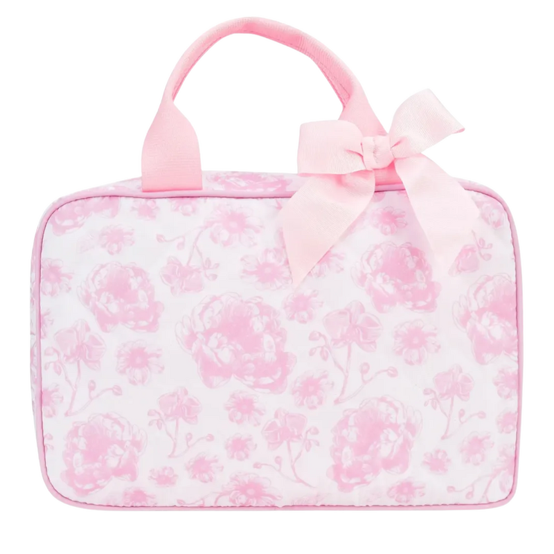ISCREAM Pretty Pink Toile Large Cosmetic Bag