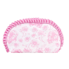 ISCREAM Pretty Pink Toile Oval Cosmetic Bag
