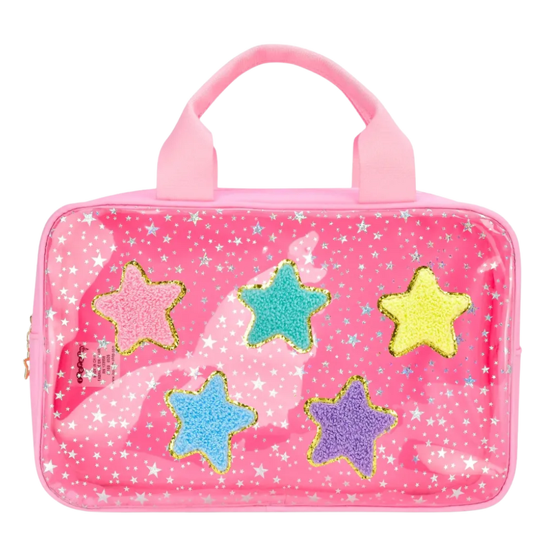 ISCREAM Pink Star Large Cosmetic Bag