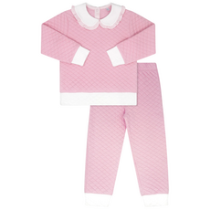 LULLABY SET COOPER QUILTED PLAYSUIT-PETAL PINK