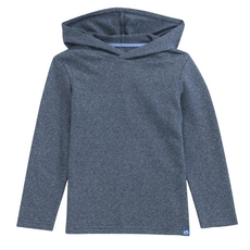 SOUTHERN TIDE Boys Heather Twill Hoodie - Heather Dress Blue