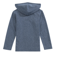 SOUTHERN TIDE Boys Heather Twill Hoodie - Heather Dress Blue