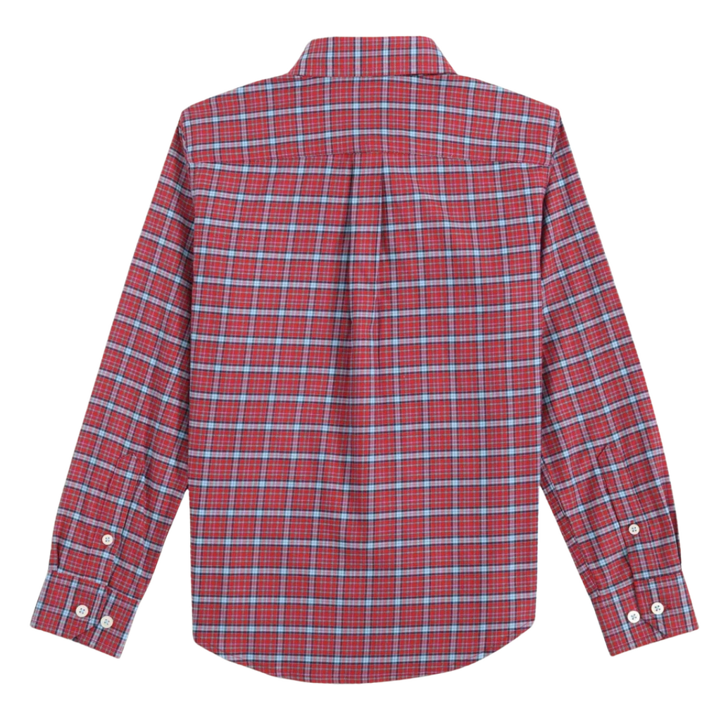SOUTHERN TIDE Boys Chimney Creek Skipjack Sport Shirt -Salsa Red