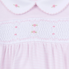 MAGNOLIA BABY Anna Smocked Footie - Pink