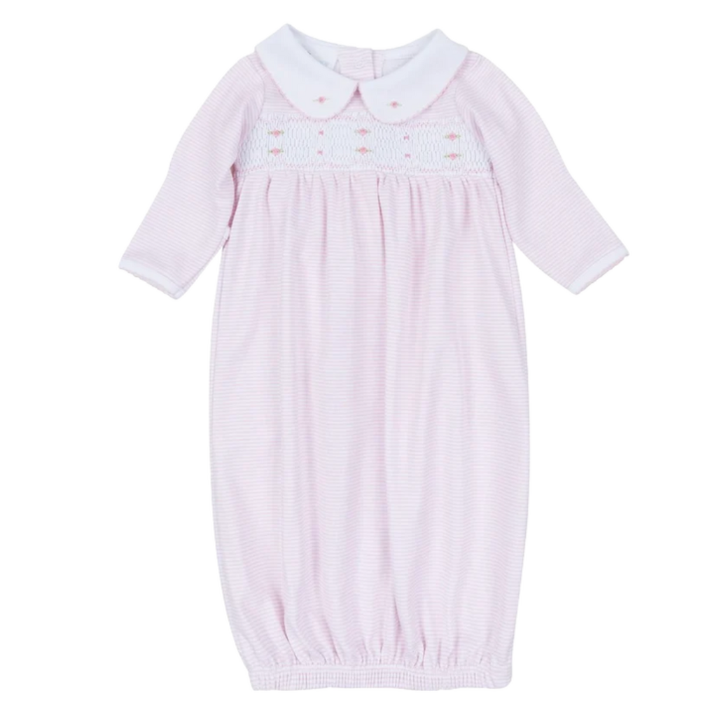 MAGNOLIA BABY Anna Smocked Gown - Pink