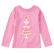 BALLET CAKE GRAPHIC TEE - Perennial Pink