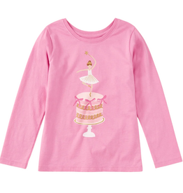 BALLET CAKE GRAPHIC TEE - Perennial Pink