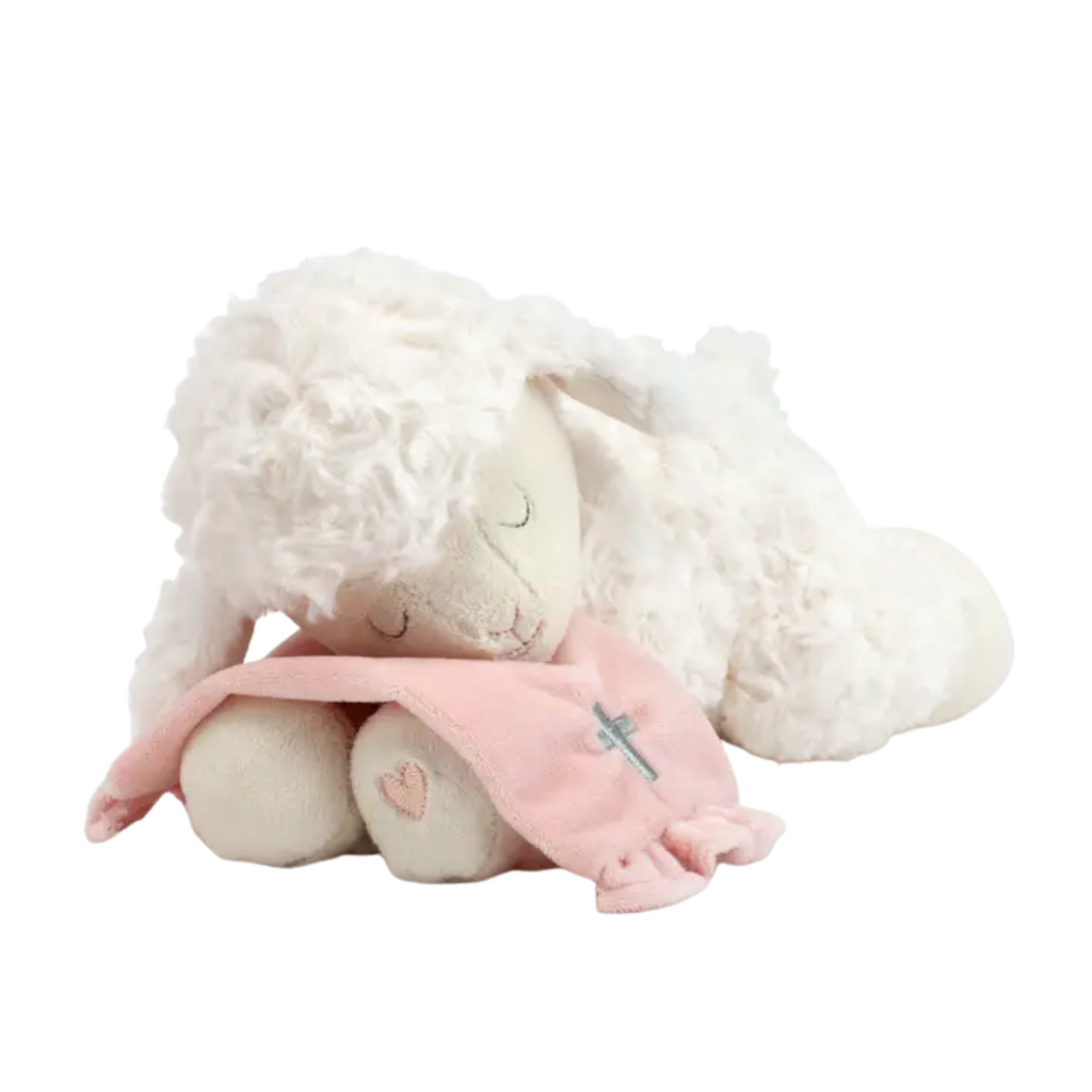 Pink Goodnight Prayer Mechanical Lamb