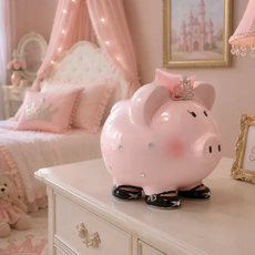 CHILD TO CHERISH Princess Pink Large Piggy Bank