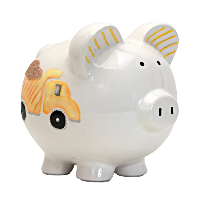 CHILD TO CHERISH Digger Truck Large Piggy Bank