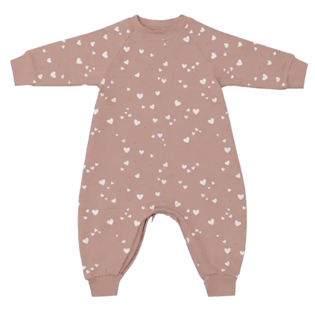 GUNAMUNA Fleece Jumpsuit - Hearts