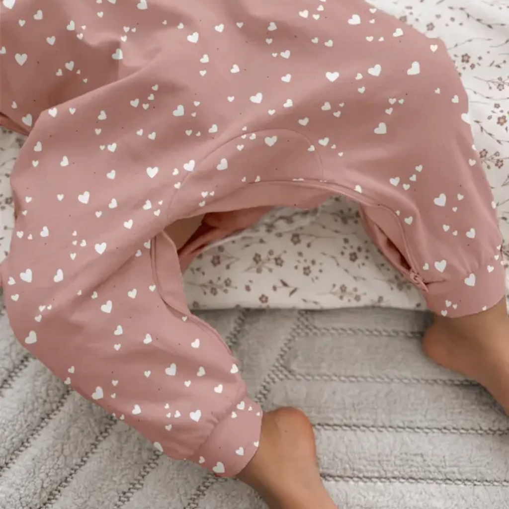 GUNAMUNA Fleece Jumpsuit - Hearts