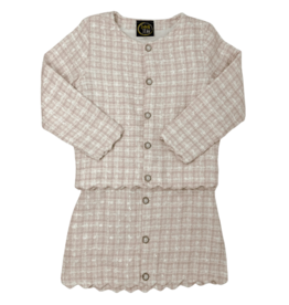 EMMA JEAN KIDS Adriana Skirt Set-Pink Tweed