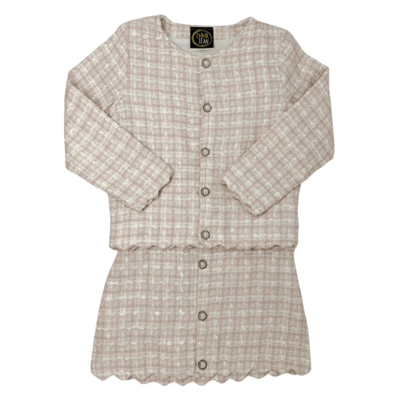 EMMA JEAN KIDS Adriana Skirt Set-Pink Tweed