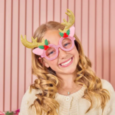PACKED PARTY Oh Deer! Reindeer Novelty Christmas Glasses