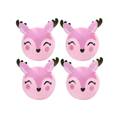PACKED PARTY Pink Reindeer Holiday Surprise Balls (4 Count)