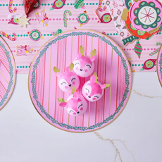 PACKED PARTY Pink Reindeer Holiday Surprise Balls (4 Count)