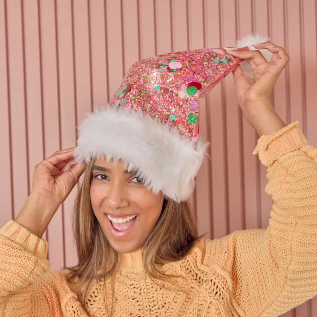 PACKED PARTY Trapped Confetti Santa Hat