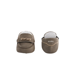 Newborn Boy Moccasin-Chocolate
