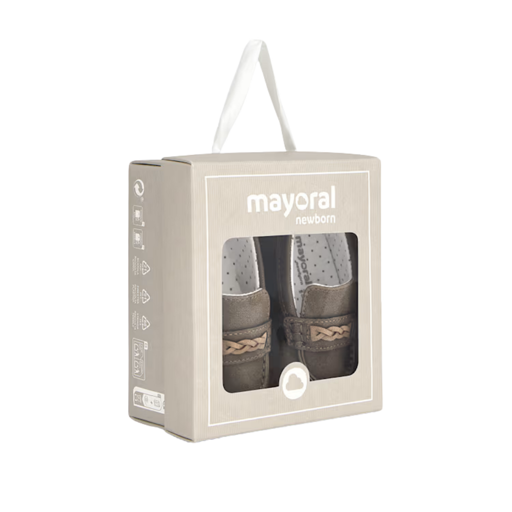 Newborn Boy Moccasin-Chocolate