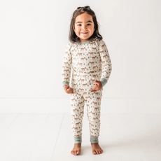 LUNA+ARLO Woodland Buck Long Pajamas
