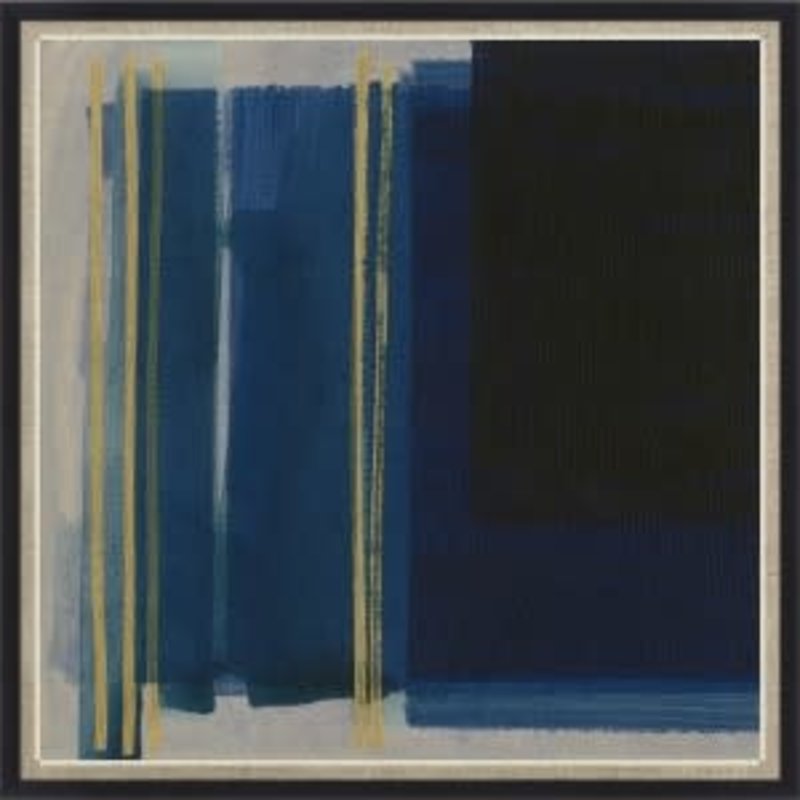 Wendover Art Indigo Contour 2 39.50''x39.50''